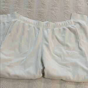 Nike Cream/White Sweatpants